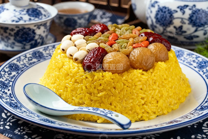 高清大图下载【趣麦麦图】中式美食八宝饭