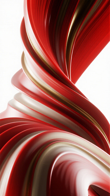 抽象红白色螺旋艺术设计