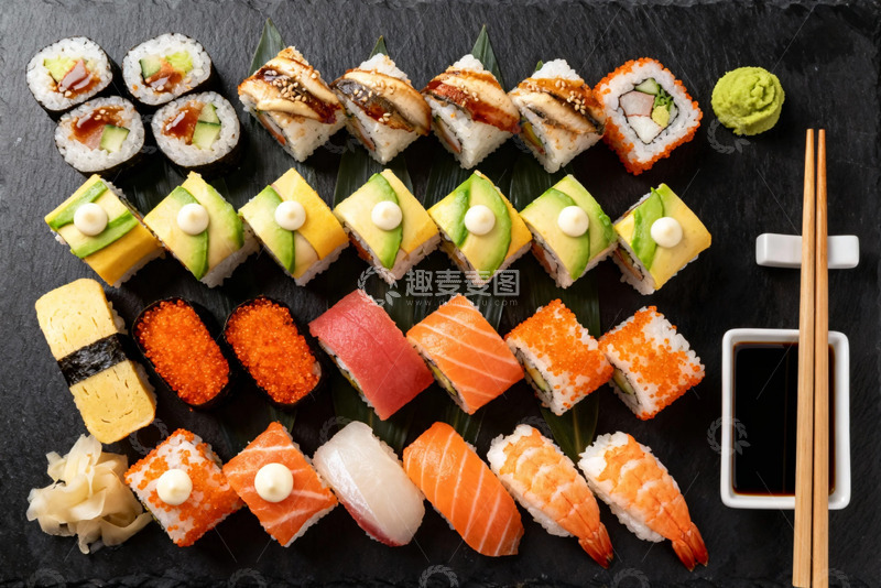 高清大图下载【趣麦麦图】-寿司美食摄影图片