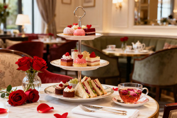 高雅下午茶点心摆盘摄影