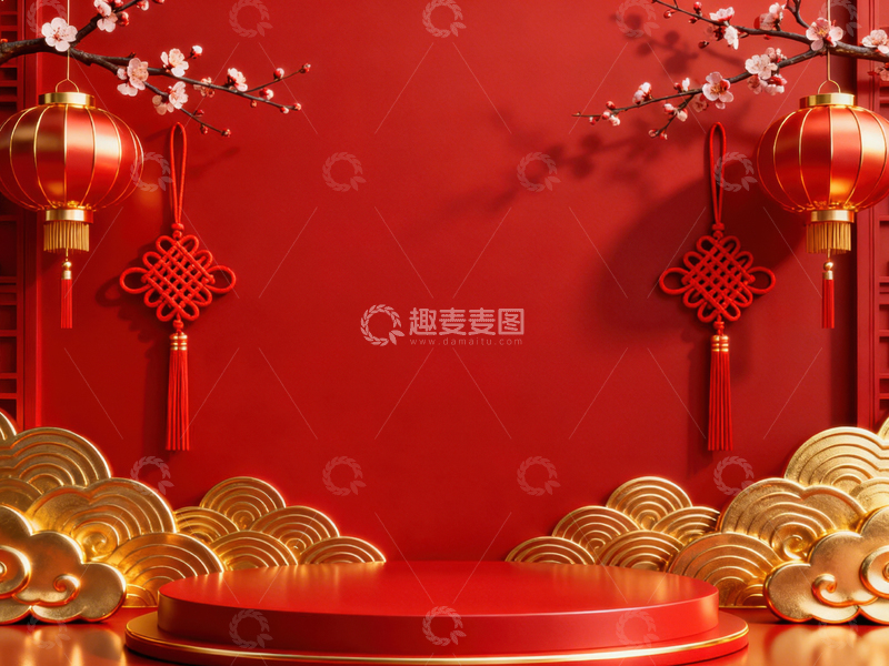 高清大图下载【趣麦麦图】 新年元旦春节背景_普屏671