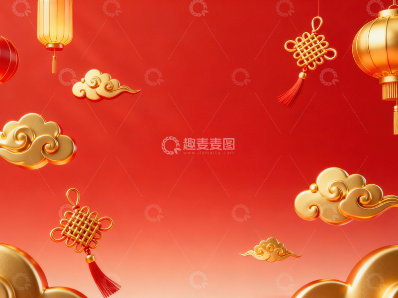 高清大图下载【趣麦麦图】 新年元旦春节背景_普屏678