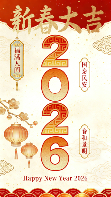新春大吉2026年海报设计