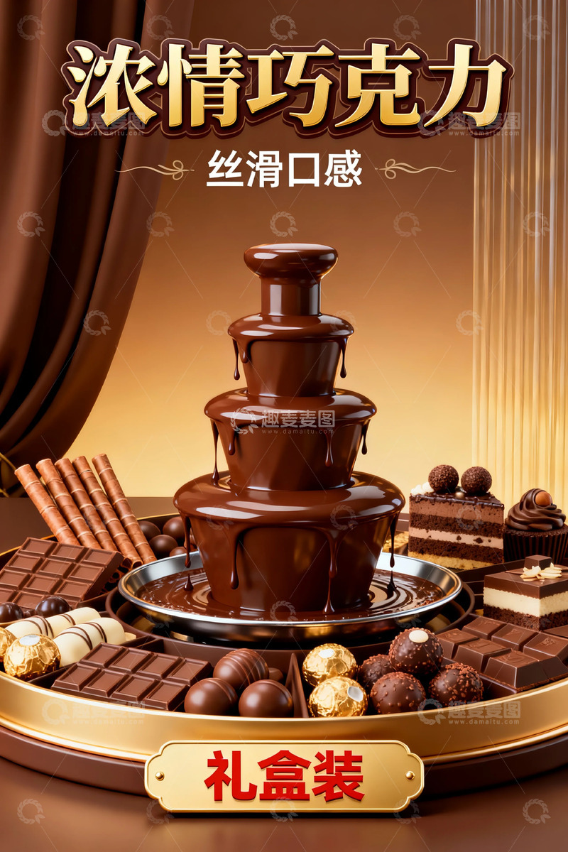 高清大图下载【趣麦麦图】浓情巧克力礼盒装