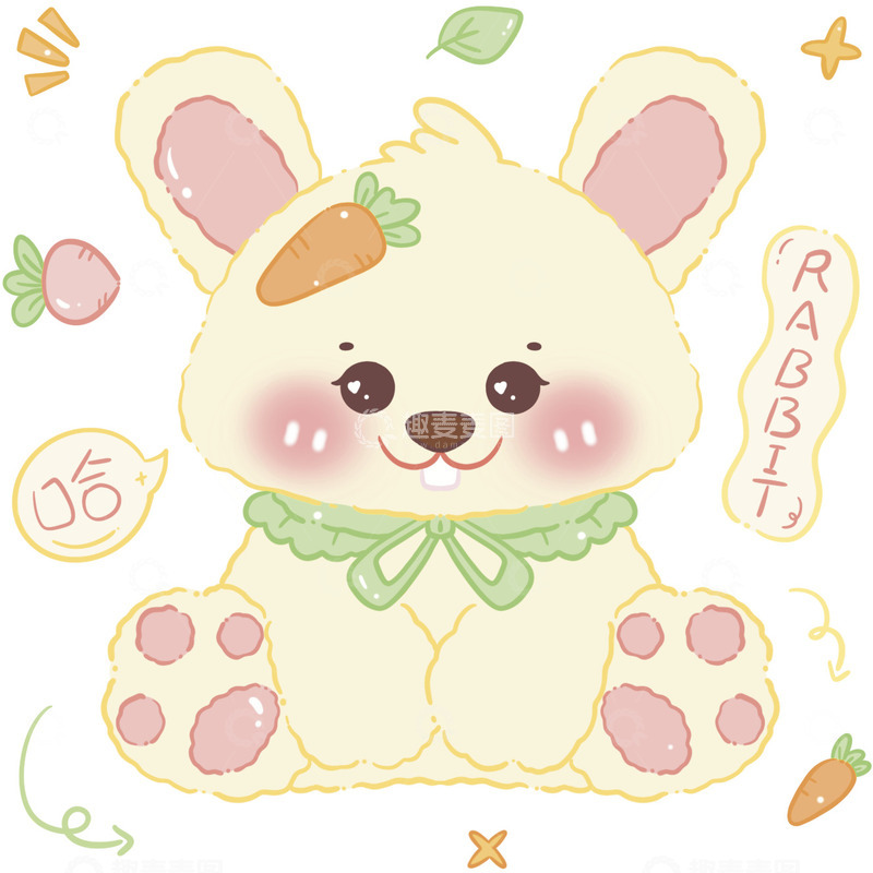 高清大图下载【趣麦麦图】可爱小兔子图案