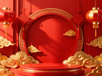 新年元旦春节背景_普屏692