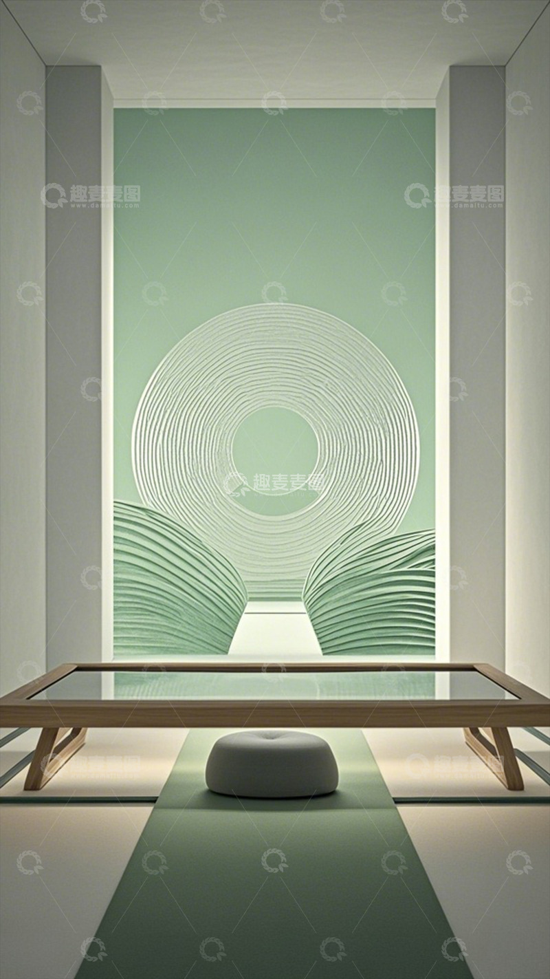高清大图下载【趣麦麦图】极简风艺术空间设计素材