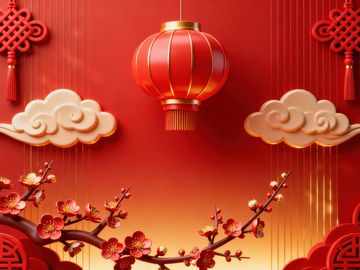 新年元旦春节背景_普屏693