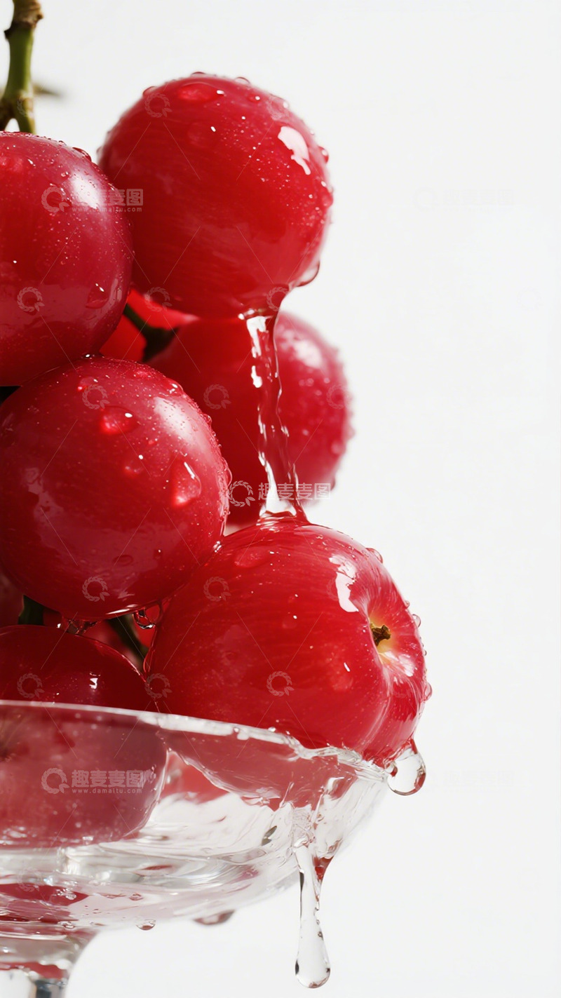 高清大图下载【趣麦麦图】水珠红葡萄特写