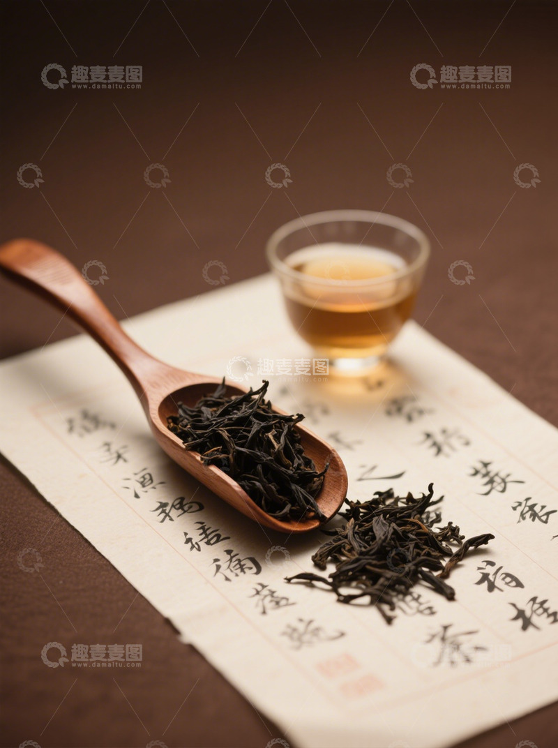 高清大图下载【趣麦麦图】古典茶具茶叶展示摄影