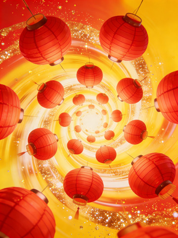 中国红灯笼节日庆典背景设计