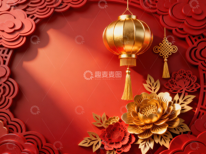 高清大图下载【趣麦麦图】 新年元旦春节背景_普屏756