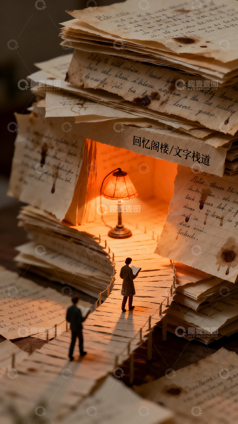 高清大图下载【趣麦麦图】书页里的立体秘境1