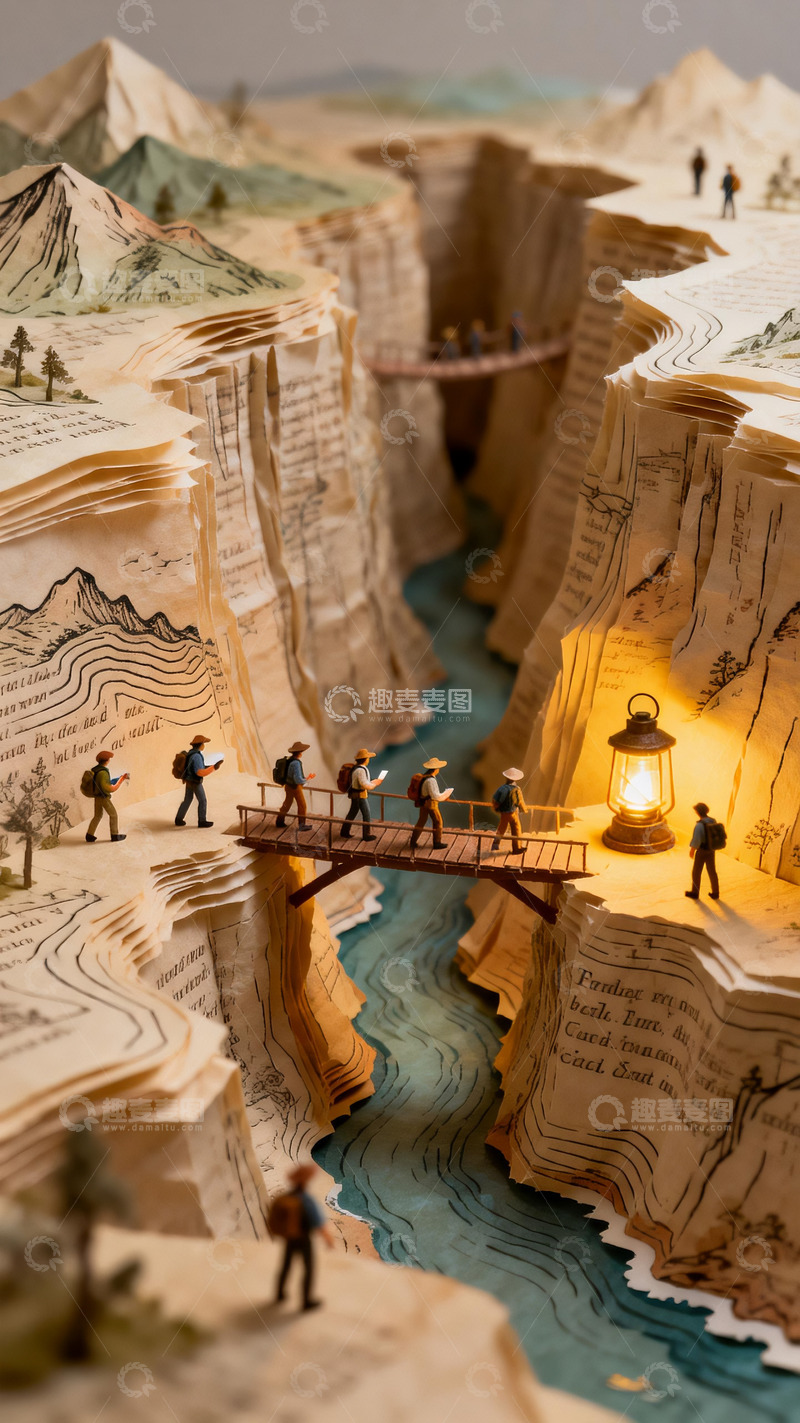 高清大图下载【趣麦麦图】文字叠构的微缩宇宙1