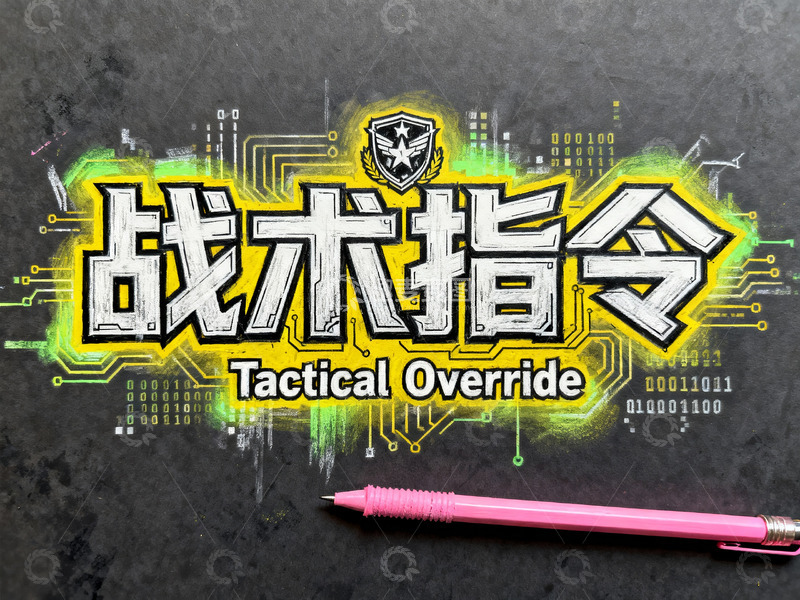 高清大图下载【趣麦麦图】赛博机械风字体视觉设计