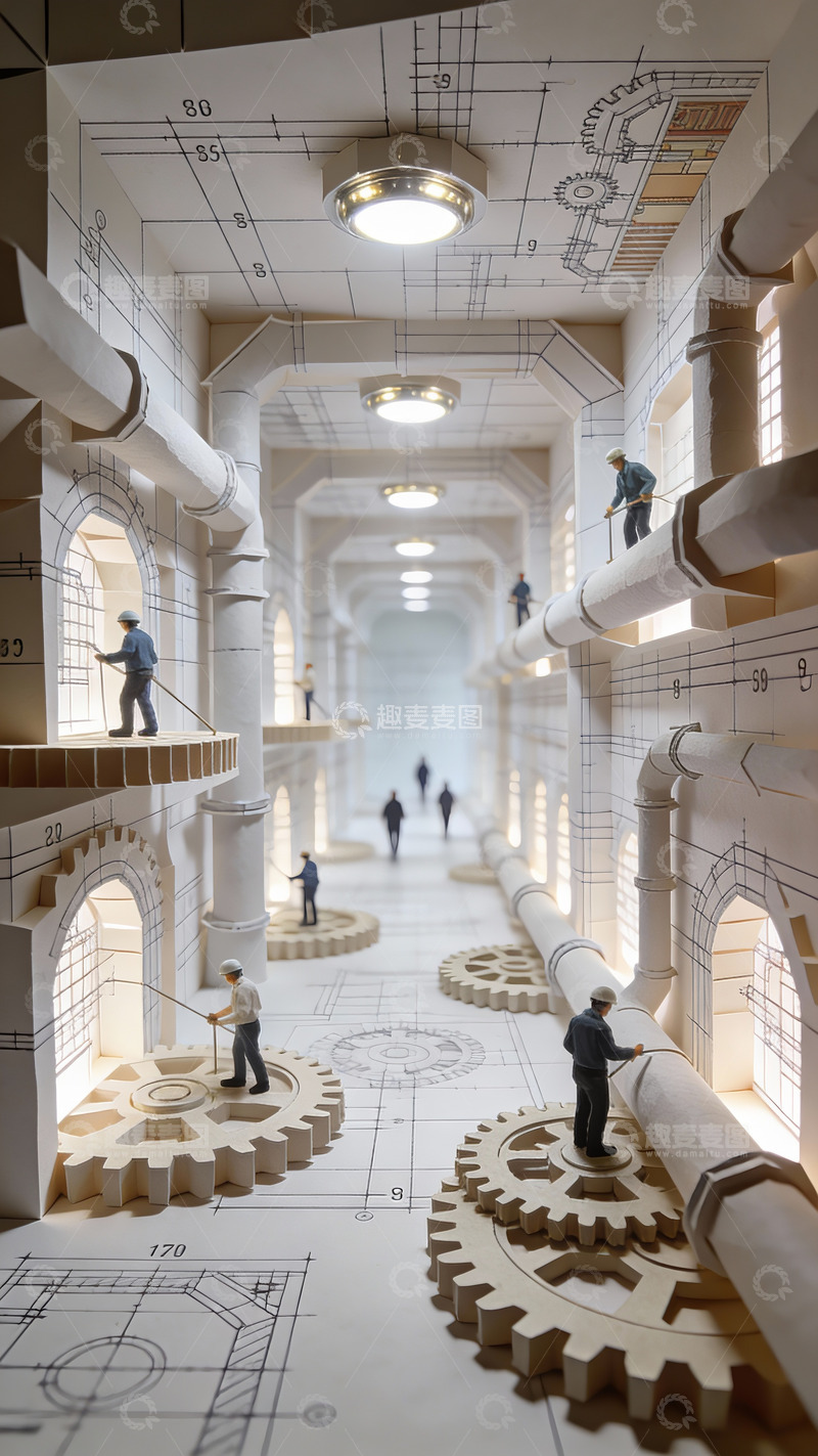 高清大图下载【趣麦麦图】书页里的立体秘境2