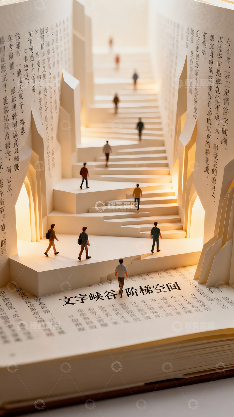 高清大图下载【趣麦麦图】文字叠构的微缩宇宙4