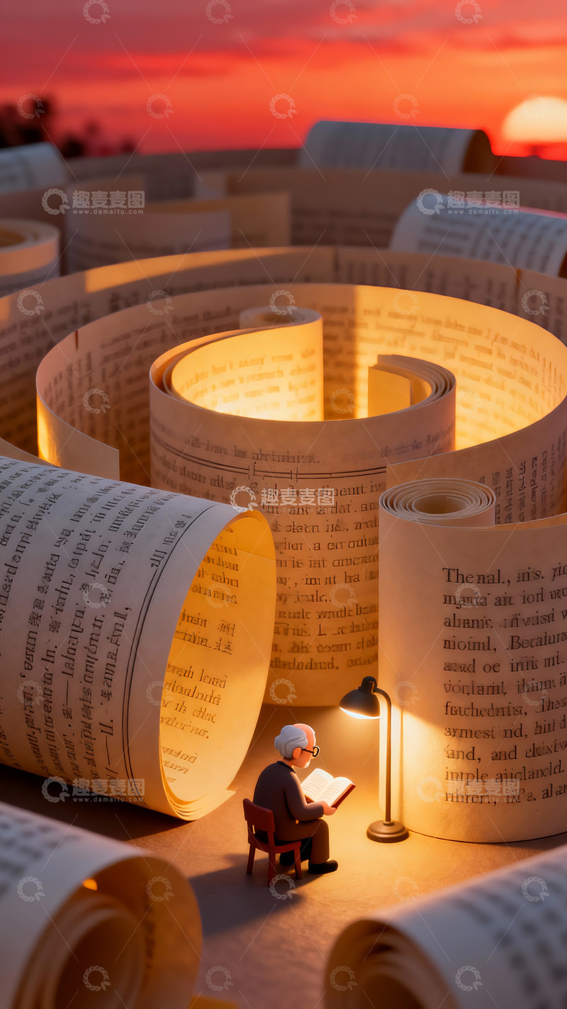 高清大图下载【趣麦麦图】书本迷宫里的沉浸式阅读