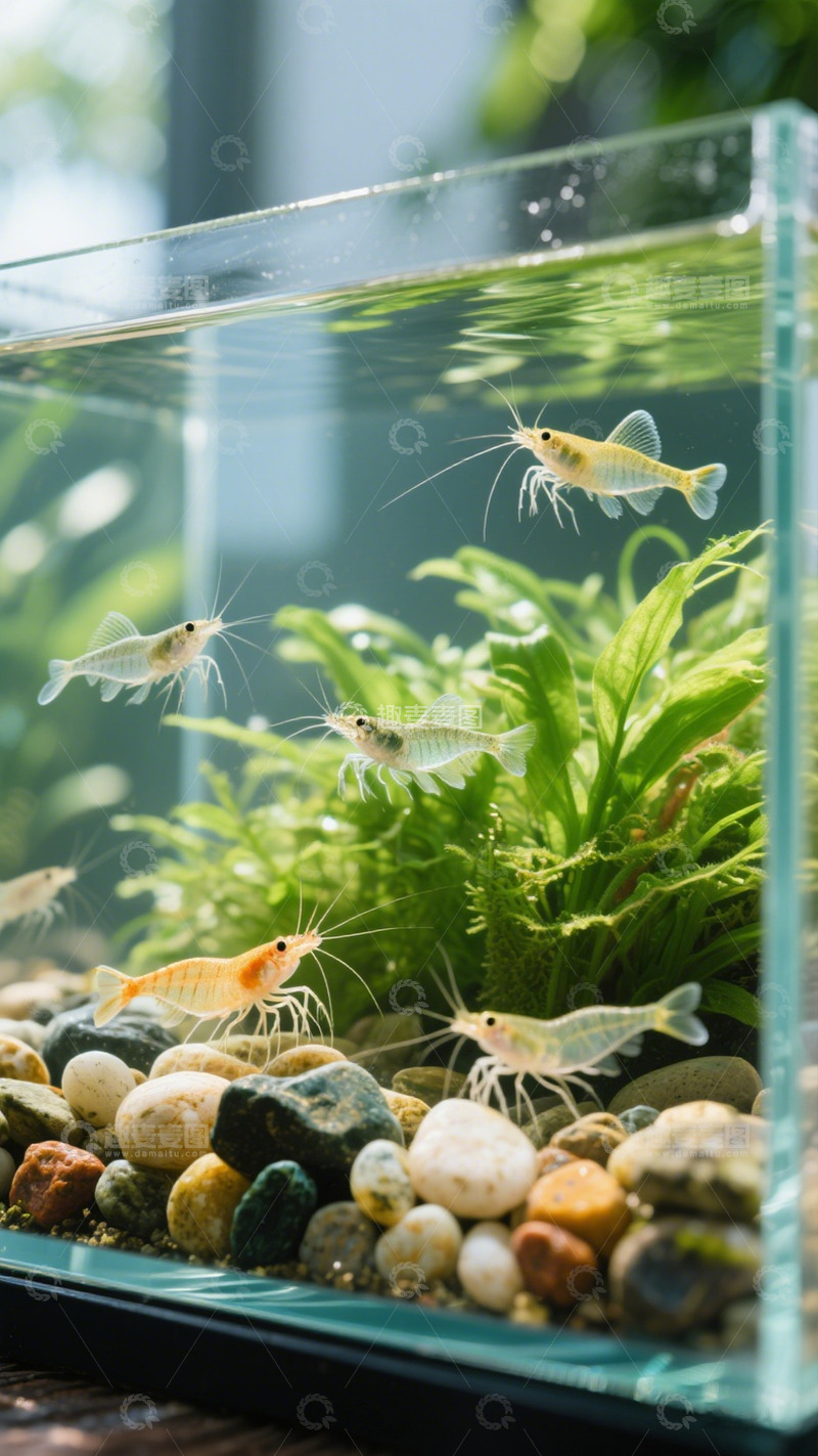 高清大图下载【趣麦麦图】清新水族箱观赏鱼景