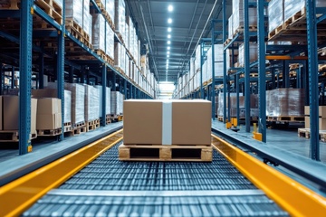 仓库里运输的货物