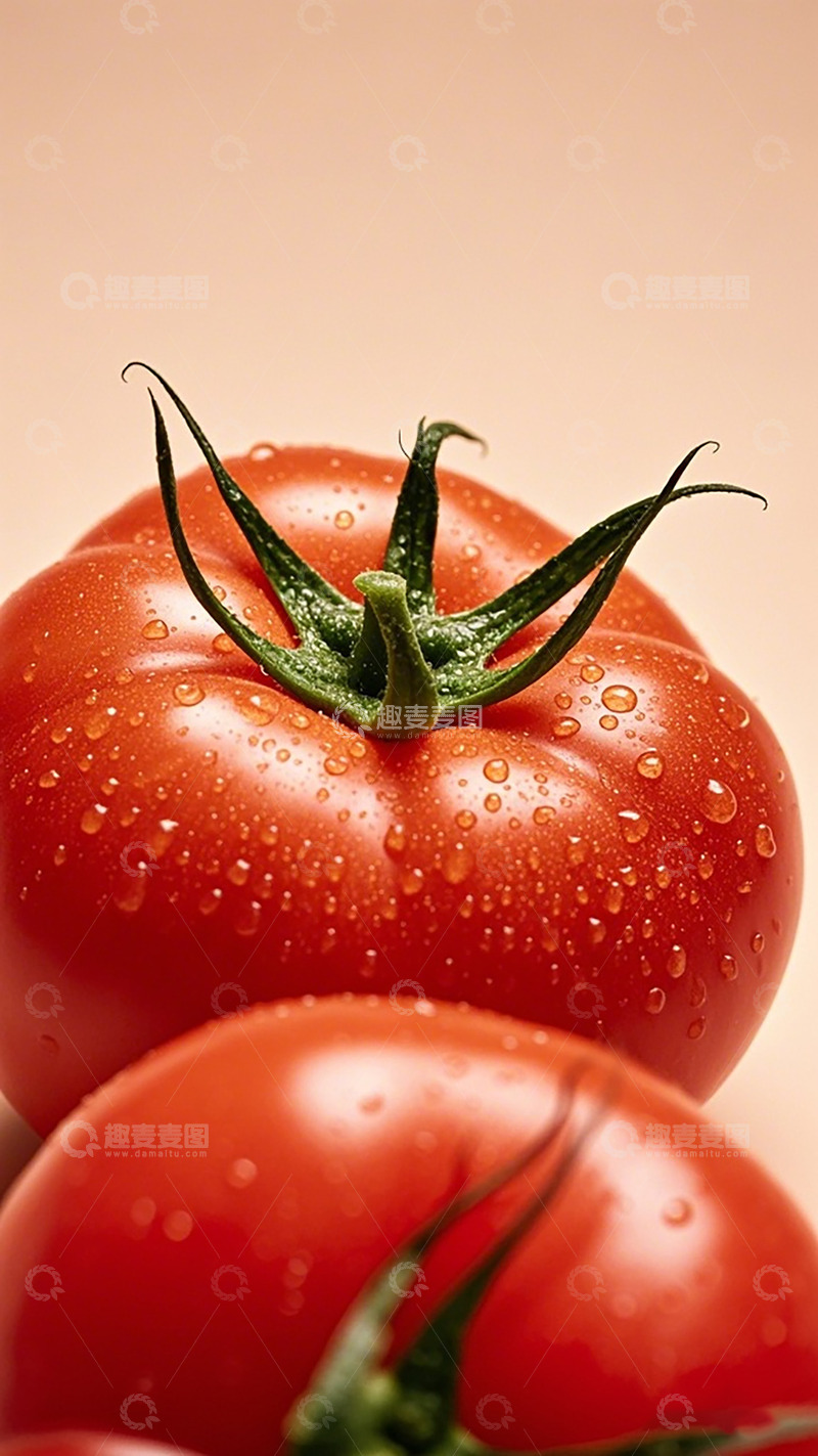高清大图下载【趣麦麦图】鲜亮番茄特写摄影