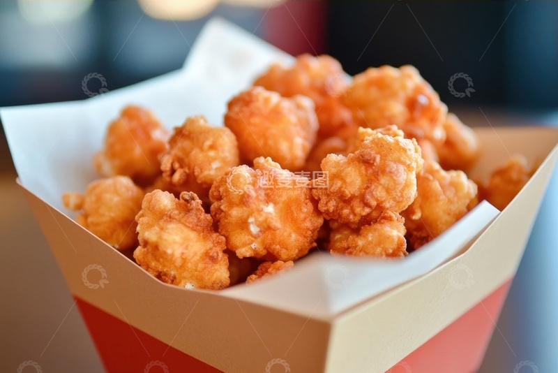 高清大图下载【趣麦麦图】美味的油炸鸡米花