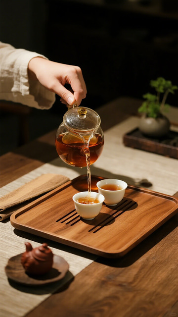 茶艺文化品茶场景摄影