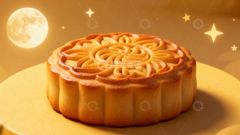 高清大图下载【趣麦麦图】中秋节月饼背景112