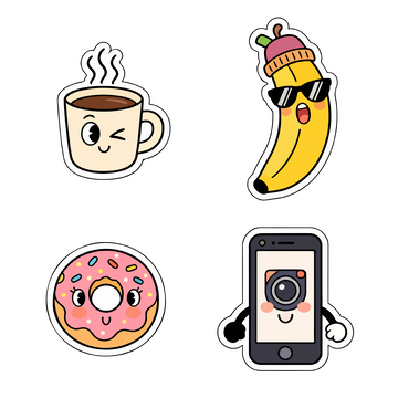 卡通可爱贴纸素材合集