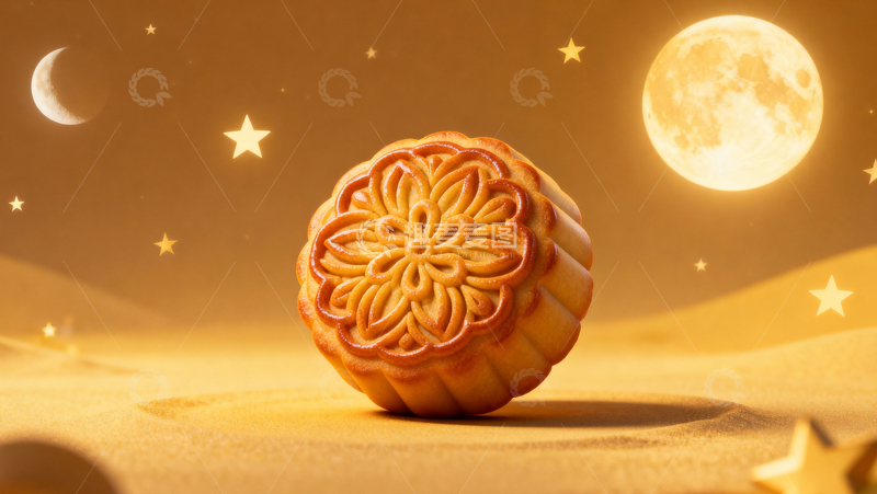 高清大图下载【趣麦麦图】中秋节月饼背景105