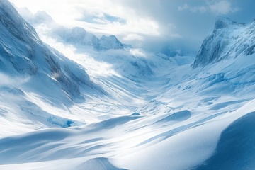 雪山雪地冬季雪景