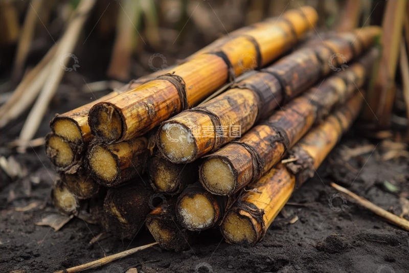 高清大图下载【趣麦麦图】一捆美味的甘蔗