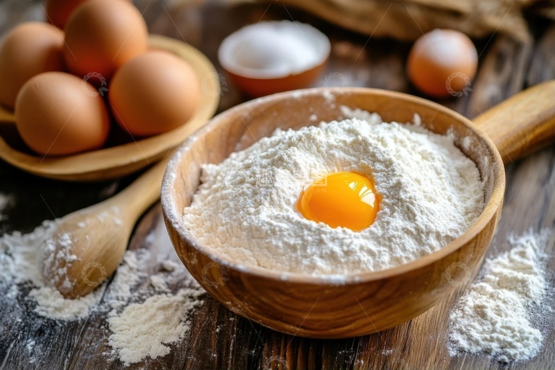 高清大图下载【趣麦麦图】鸡蛋面粉美食摄影