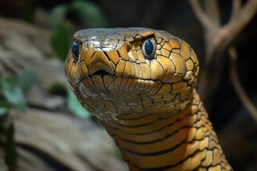 一只黑色的大蛇