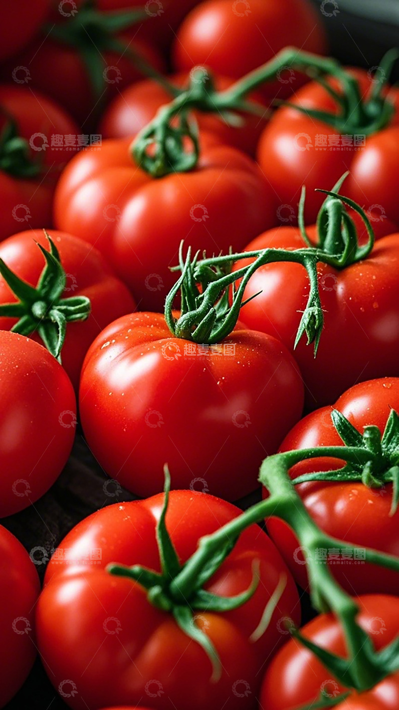 高清大图下载【趣麦麦图】新鲜番茄特写摄影