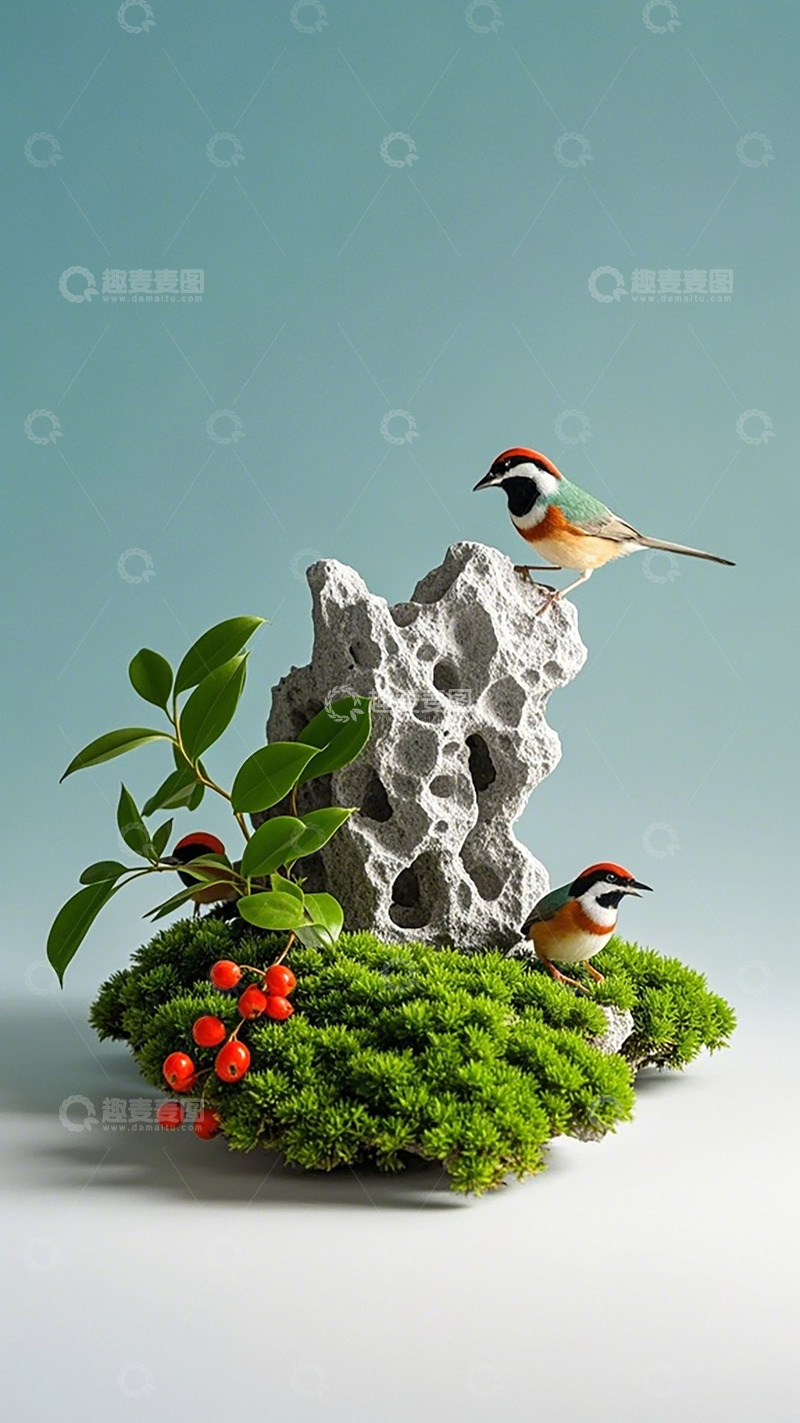 高清大图下载【趣麦麦图】自然风景花鸟摆件摄影