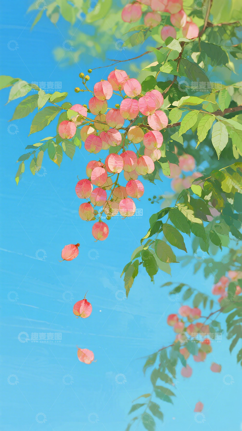 高清大图下载【趣麦麦图】春日樱花枝头绽放