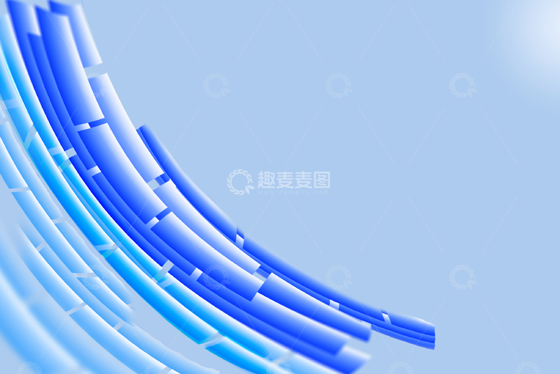 源文件下载【趣麦麦图】-蓝色几何拼接抽象科技背景图