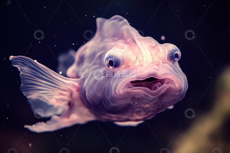 高清大图下载【趣麦麦图】一只大胖鱼特写摄影