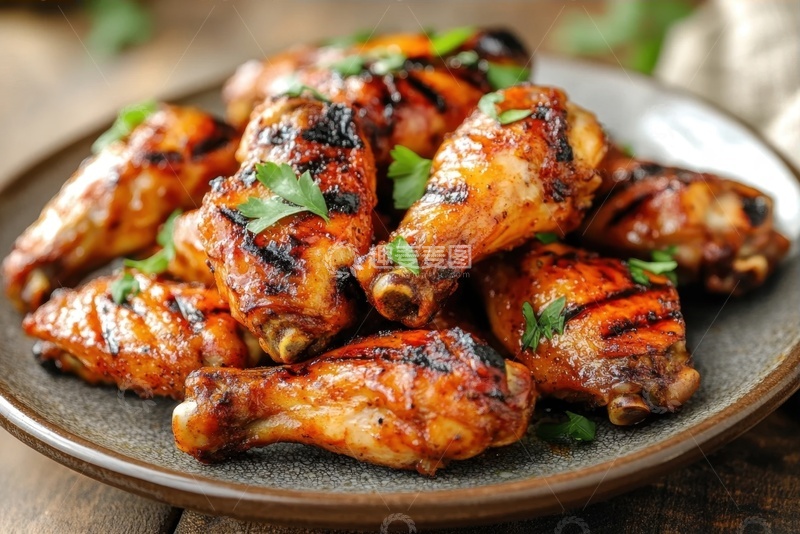 高清大图下载【趣麦麦图】美味的炸鸡腿美食