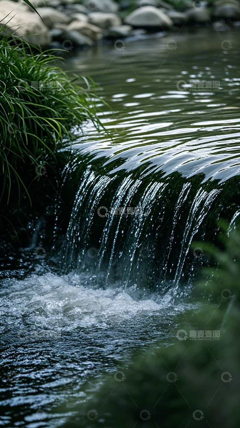 高清大图下载【趣麦麦图】静谧溪流小瀑布自然风光摄影
