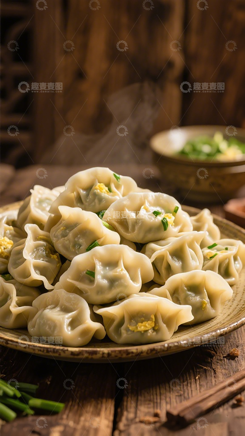 高清大图下载【趣麦麦图】传统中式饺子美食摄影