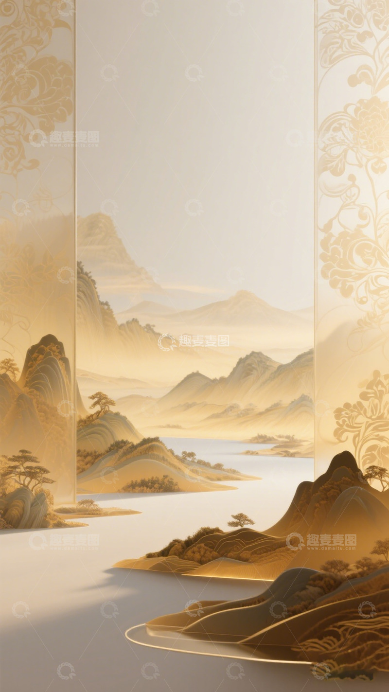 高清大图下载【趣麦麦图】东方山水意境艺术装饰