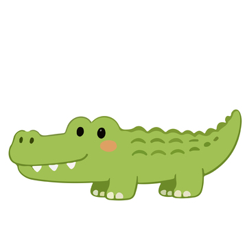 卡通鳄鱼矢量插画