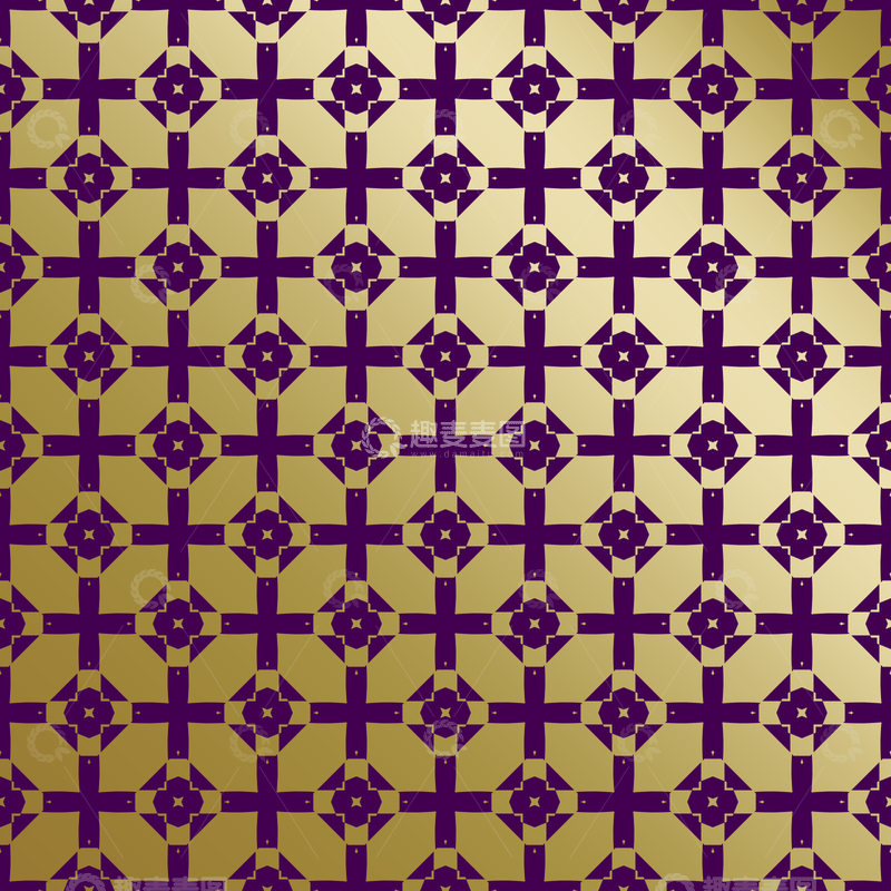 源文件下载【趣麦麦图】紫金几何装饰花纹背景图7