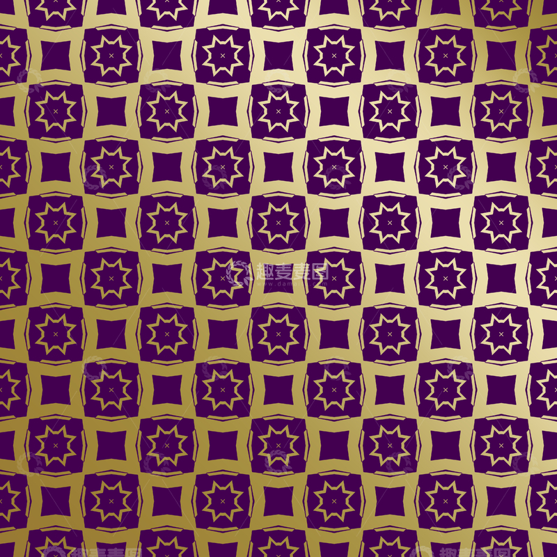 源文件下载【趣麦麦图】紫金几何装饰花纹背景图36