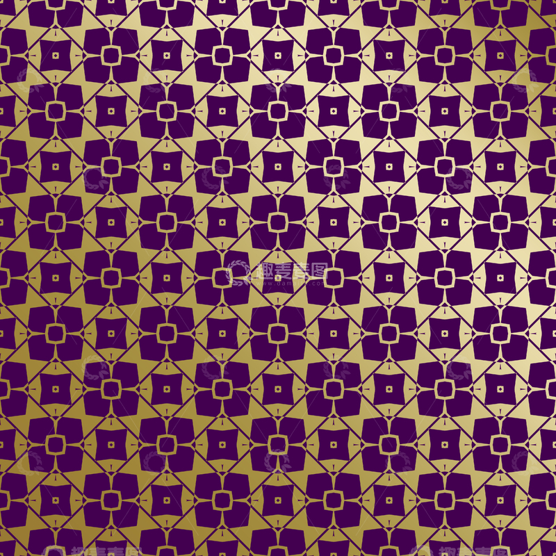 源文件下载【趣麦麦图】紫金几何装饰花纹背景图42