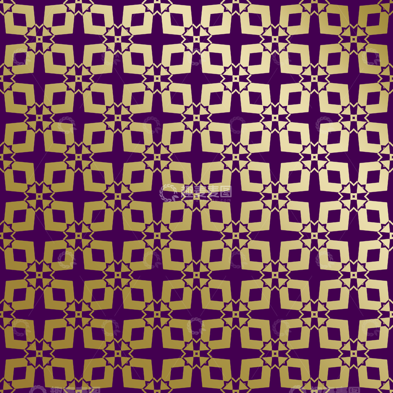 源文件下载【趣麦麦图】紫金几何装饰花纹背景图26