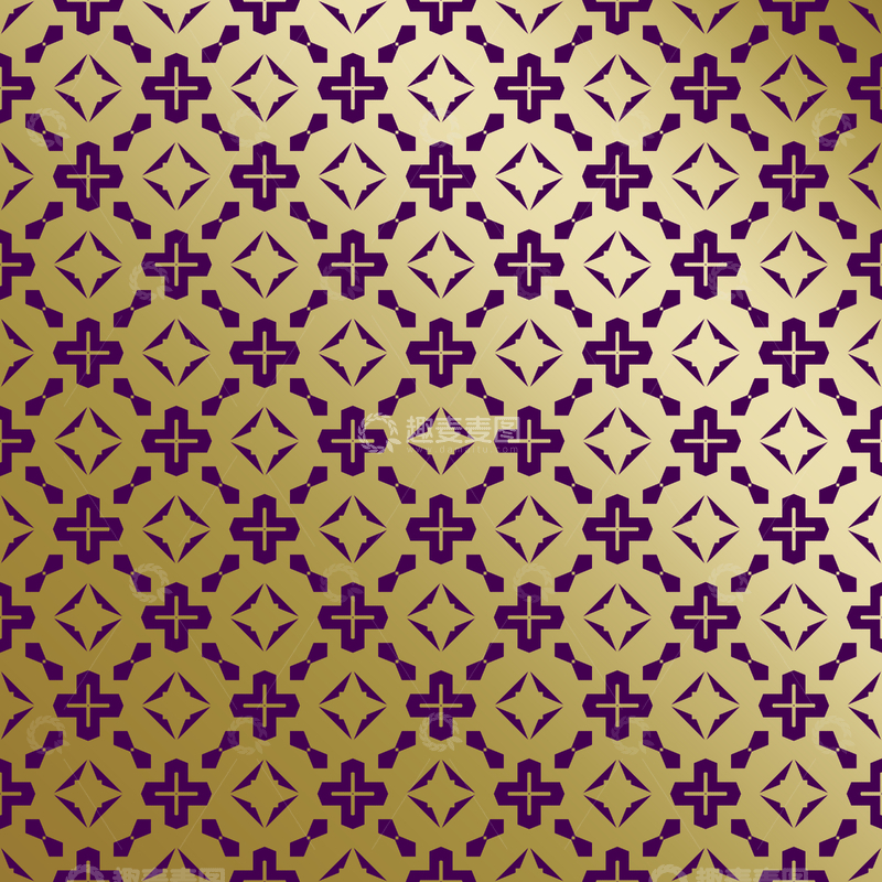 源文件下载【趣麦麦图】紫金几何装饰花纹背景图20