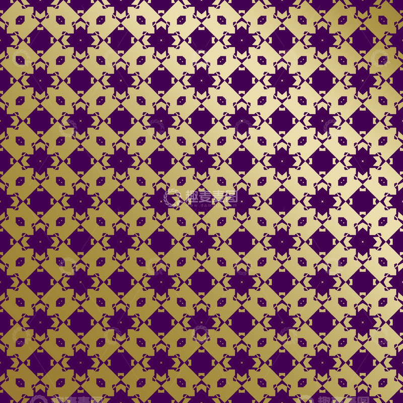 源文件下载【趣麦麦图】紫金几何装饰花纹背景图22